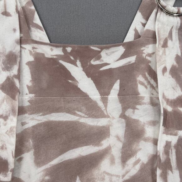 ERRANT Overall Dress Womens Small Brown Tie Dye Cotton Knit Adjustable Straps - Picture 11 of 15